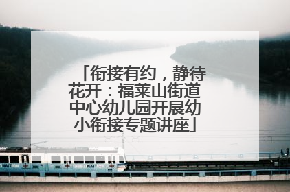 衔接有约，静待花开：福莱山街道中心幼儿园开展幼小衔接专题讲座