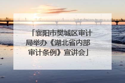 襄阳市樊城区审计局举办《湖北省内部审计条例》宣讲会