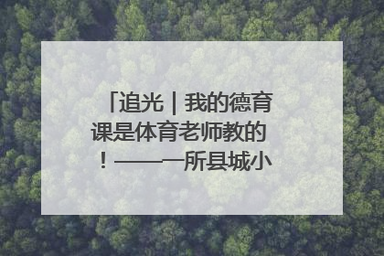 追光｜我的德育课是体育老师教的！——一所县城小学的思政课改革