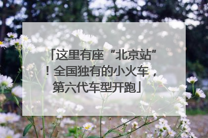 这里有座“北京站”！全国独有的小火车，第六代车型开跑