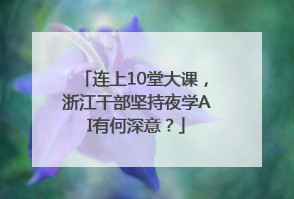 连上10堂大课，浙江干部坚持夜学AI有何深意？