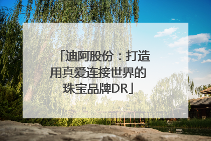 迪阿股份：打造用真爱连接世界的珠宝品牌DR