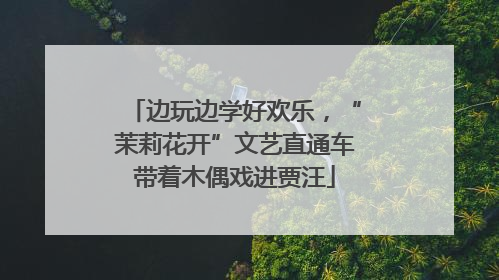 边玩边学好欢乐，“茉莉花开”文艺直通车带着木偶戏进贾汪