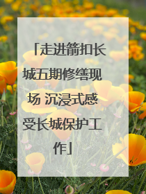 走进箭扣长城五期修缮现场 沉浸式感受长城保护工作