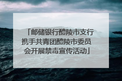 邮储银行醴陵市支行携手共青团醴陵市委员会开展禁毒宣传活动