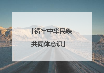 铸牢中华民族共同体意识