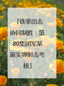 铁拳出击 协同制胜：第80集团军某旅实弹射击考核