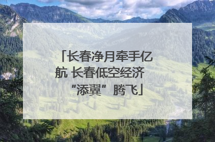 长春净月牵手亿航 长春低空经济“添翼”腾飞