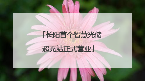 长阳首个智慧光储超充站正式营业