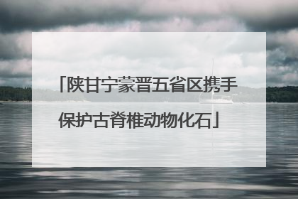 陕甘宁蒙晋五省区携手保护古脊椎动物化石
