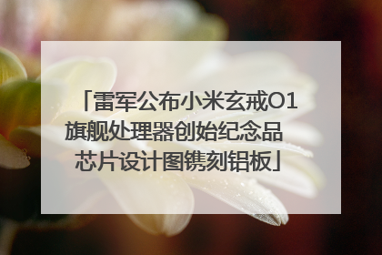 雷军公布小米玄戒O1旗舰处理器创始纪念品 芯片设计图镌刻铝板