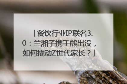 餐饮行业IP联名3.0：兰湘子携手熊出没，如何撬动Z世代家长？