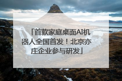 首款家庭桌面AI机器人全国首发！北京亦庄企业参与研发