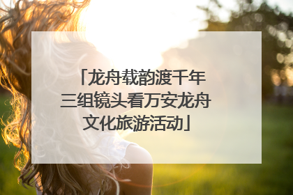龙舟载韵渡千年 三组镜头看万安龙舟文化旅游活动