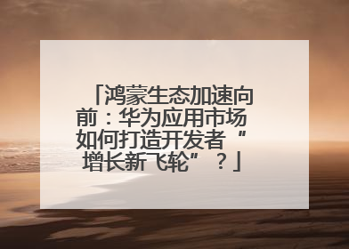 鸿蒙生态加速向前：华为应用市场如何打造开发者“增长新飞轮”？