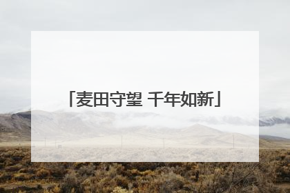 麦田守望 千年如新