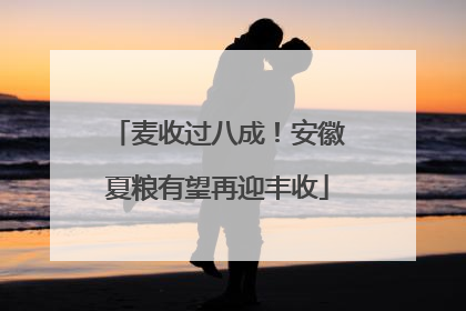 麦收过八成！安徽夏粮有望再迎丰收