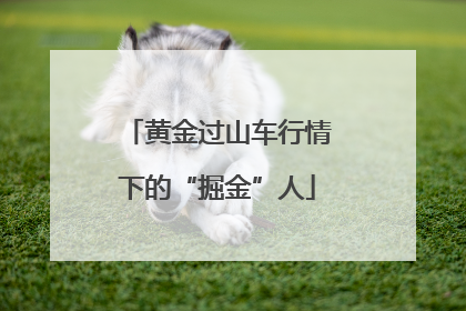 黄金过山车行情下的“掘金”人