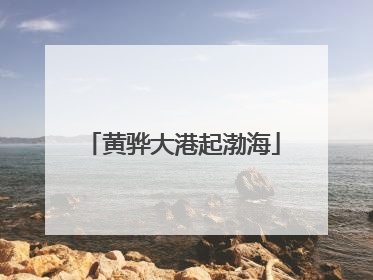 黄骅大港起渤海