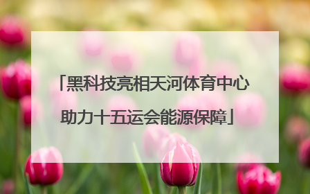 黑科技亮相天河体育中心 助力十五运会能源保障