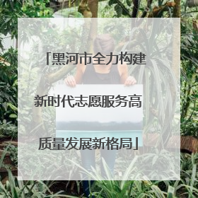 黑河市全力构建新时代志愿服务高质量发展新格局