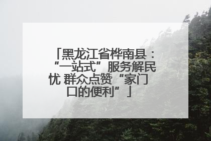 黑龙江省桦南县：“一站式”服务解民忧 群众点赞“家门口的便利”