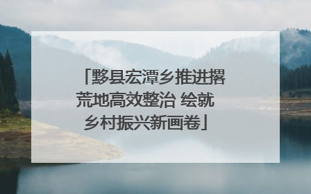 黟县宏潭乡推进撂荒地高效整治 绘就乡村振兴新画卷