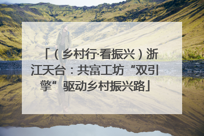 （乡村行·看振兴）浙江天台：共富工坊“双引擎”驱动乡村振兴路