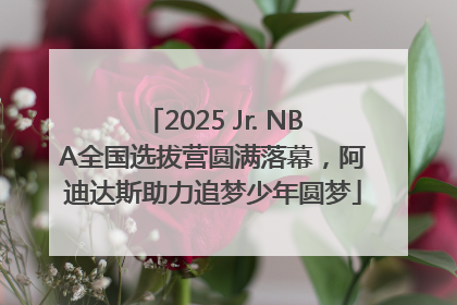 2025 Jr. NBA全国选拔营圆满落幕，阿迪达斯助力追梦少年圆梦