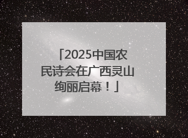 2025中国农民诗会在广西灵山绚丽启幕！