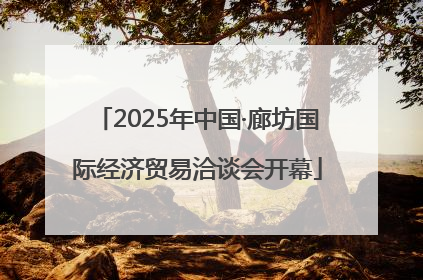 2025年中国·廊坊国际经济贸易洽谈会开幕