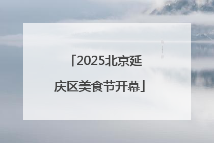 2025北京延庆区美食节开幕