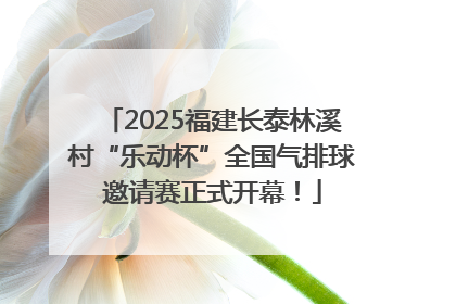 2025福建长泰林溪村“乐动杯”全国气排球邀请赛正式开幕！