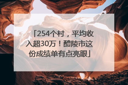 254个村，平均收入超30万！醴陵市这份成绩单有点亮眼