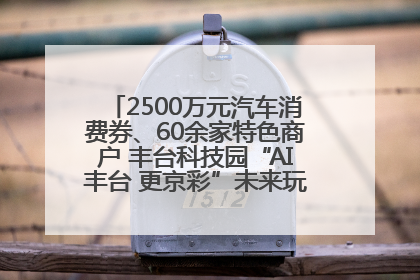 2500万元汽车消费券、60余家特色商户 丰台科技园“AI丰台 更京彩”未来玩家市集活动正式开幕