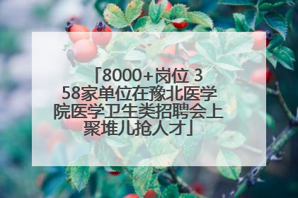8000+岗位 358家单位在豫北医学院医学卫生类招聘会上聚堆儿抢人才